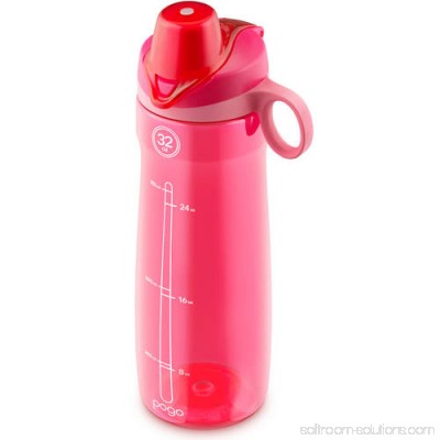Pogo BPA-Free Plastic Water Bottle with Chug Lid, 32 oz 554855348